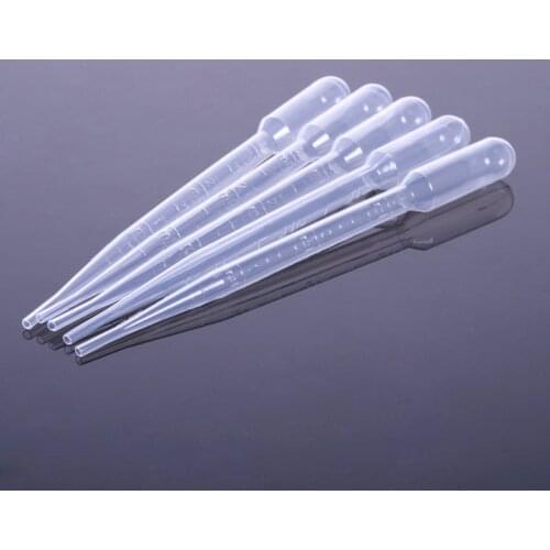 100PCS 3ml Transparent Pipette Disposable safe Plastic Eye Dropper Transfer Graduated Pipettes pipetas de plastico