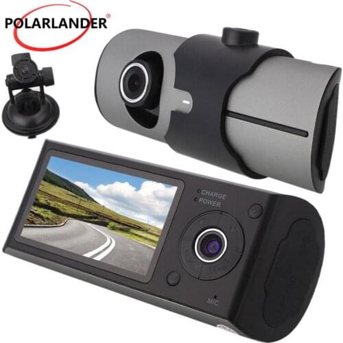 2.7 Inch TFT LCD With GPS Dual Camera 3D G-Sensor X3000 R300 140 Degree Wide Angle Vehicle Car DVR Cam Video Recorder Dual Lens