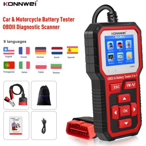 2 in 1 OBD2 Scanner Car Check Engine Tool Auto Diagnostic Scanner Code Reader Scanning Tool