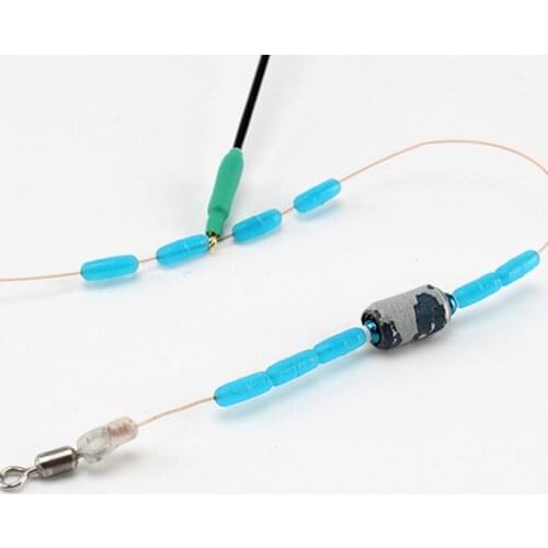 20PCS Soft Beans Space Rig Fishing Float Bean Stopper Carp Fishing Buffer Beads