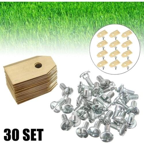 30x Lawn Mower Titanium Steel Blades Spare Parts For Husqvarna Automower Gardena 0.75MM Grass Cutter Trimmer Repair Accessories