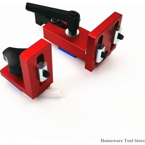 35/45 Sliding Brackets Part Module T-track Slot Chute Machinery Connector Durable T-Track T-stop Aluminium Woodworking Parts Red
