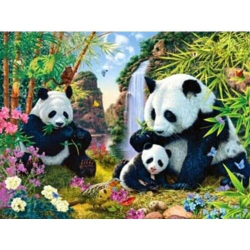 5D DIY Diamond Painting animal panda Diamond Cross Stitch Full Diamond Embroidery pattern Home Decoration Mosaic Painting