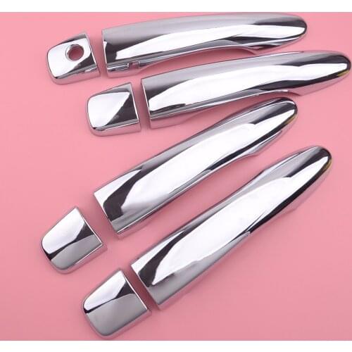 8pcs ABS Car Silver Door Handle Cover Trim Fit For Nissan Qashqai J11 Rogue X-Trail 2014-2017
