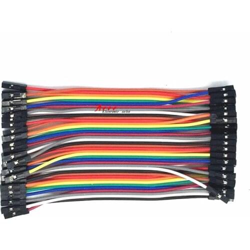 Free shipping! Dupont line 10pcs 10cm female to female jumper wire Dupont cable 40P