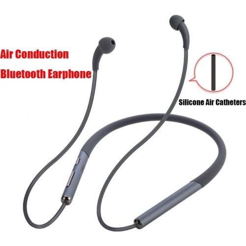 Air Conduction Bluetooth Headphones V5.0 Stereo Bass Fone Wireless Earphones HiFi Sports Headset Radiation-Free Neckband Earbuds