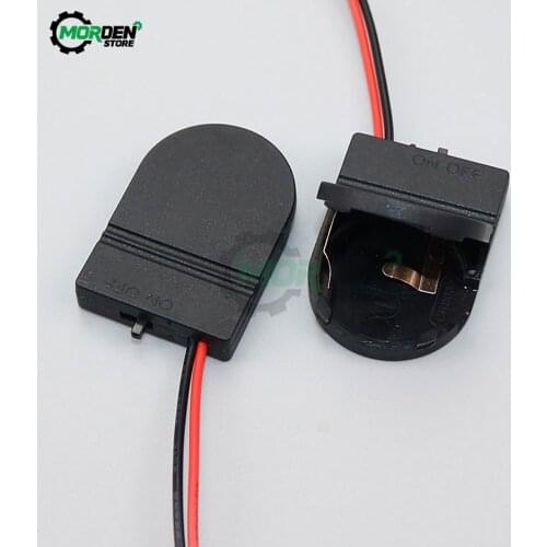 Dropship 5PCS Button Coin Cell Battery Socket Holder Case Cover With ON/OFF Switch 3V x1 6V Battery Storage Box
