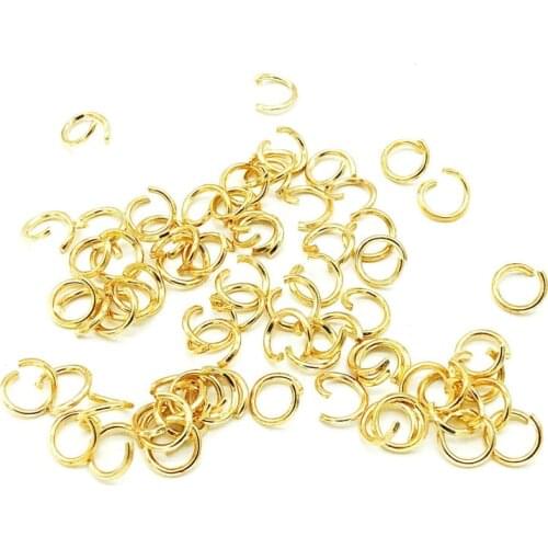 100pcs 4/5/6/7/8 mm Jewelry Making Findings Open Jump Rings & Split Rings DIY Handmade Jewelry Accessories Connector YZ215