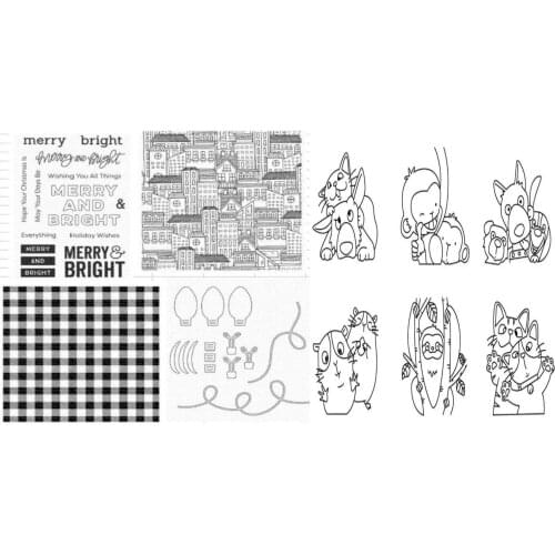 Small animalsTransparent Clear Silicone Stamp/Seal for DIY scrapbooking/photo album Decorative clear stamp A1069