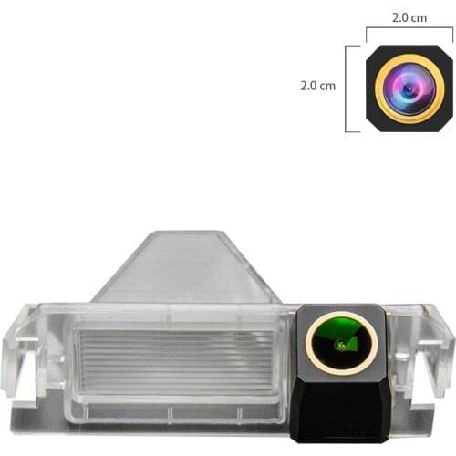 Misayaee Golden HD Car Rear View Reverse Camera Plate Light for Hyundai Verna 2018 2018