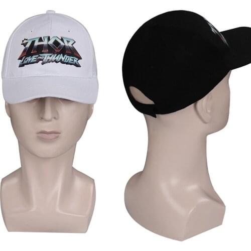 Thor Print Cosplay Baseball Cap Adjustable Men Women White Snapback Caps