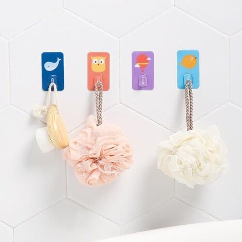 Lovely animal Fridge Hook Key Wall Crochet Holder Removable Kitchen Hooks Home Decor key holder wall can Washed holder wall hook