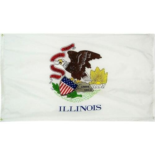 Yehoy hanging 90*150cm us usa state illinos flag For Decoration