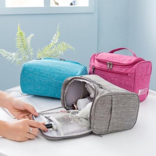 Portable Cosmetic Storage Bag Travel Girl Hanging Toiletries Organizer Large Capacity Lipstick Eyebrow Pencil Home Zipper Pouch