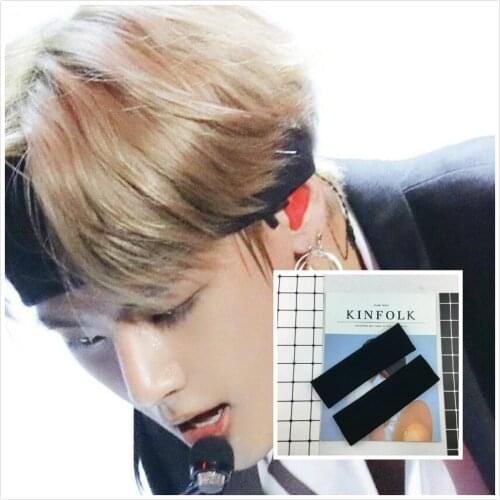 1 pc kpop Fashion Headband Top Knot Elastic Hair Bands Soft Solid Men Women Hairband Hair Accessories Bangtan boys V Headwrap