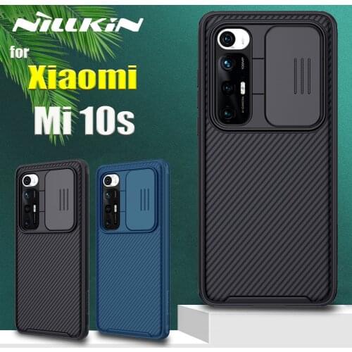 For Xiaomi Mi 10s 5G Case Nillkin Slide Camera Protection Lens Protect Privacy Shockproof Phone Back Cover for Xiaomi Mi10s Capa