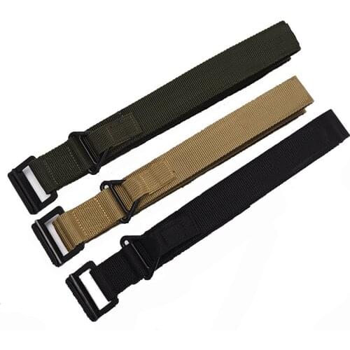 Adjustable Tactical Belts Nylon Military Waistband With Metal Buckle Airsoft Combat Training Waist Belt Men Hunting Accessories