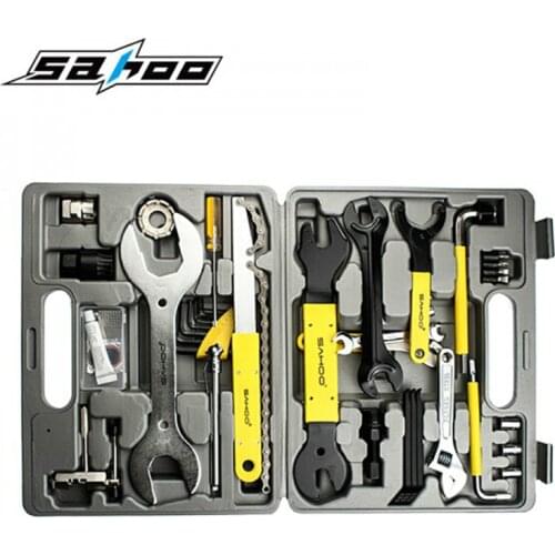 SAHOO 44 in 1MTB Ferramentas Home Convenient Use Bike Repair Tools Mechanic Bicycle Cycling Tool Kit Set Bike Repair Tool Set