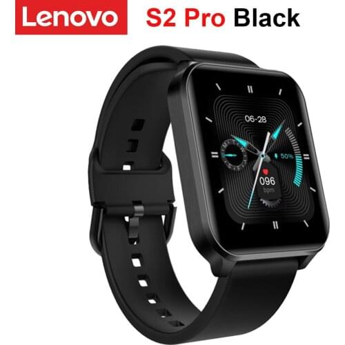 Lenovo S2 Pro Smart Band Thermometer Heart Rate Sleep Monitoring Fitness Bracelet IPS Touch Screen IP67 Waterproof Sports Watch