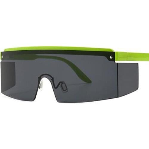 Oversized Rectangle Sunglasses Male Goggles Designer Luxury Brand Mens Rimless Sunglasses Classic Big Shades lunnette de soleil