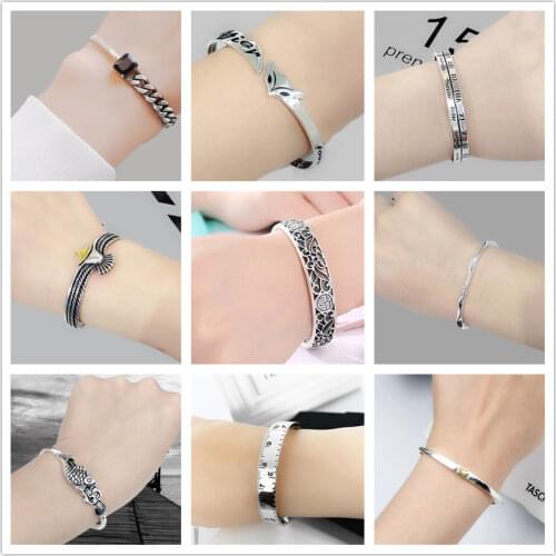 Today Meet You Silver Bracelets