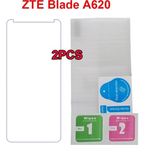 2PC Zte Blade A620 Tempered Glass 2.5D Protective Phone Film For ZTE Voyage 5 A0620 A0622 A622 A 620 0620 0622 Screen Protector