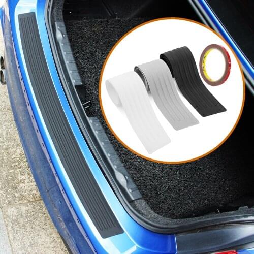 Car Rear Bumper Trunk Guard Protector Sticker For Hyundai SantaFe Veracruz Mistra Tucson Veloster Rohens AZERA Avante IONIQ