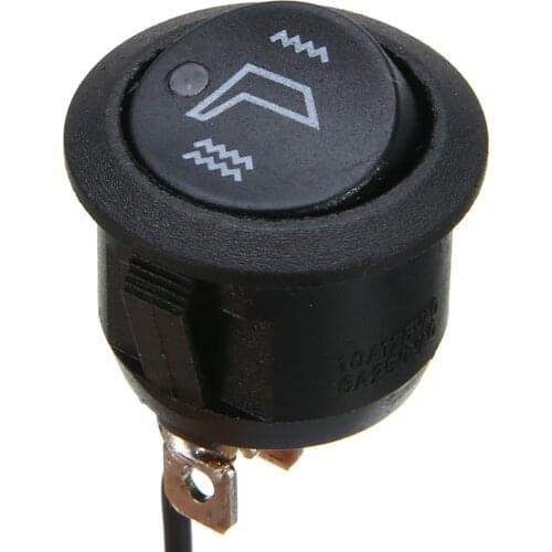 2pcs 3 Pins Round Car Heated Seat Heater Rocker Switch High Low Control Universal for Auto SUV Truck Boat Motorcycle Seat