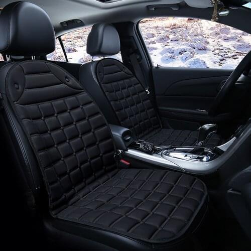 2PCS Car Heated Seat Cushion Winter Car Heating Seat Cover Temperature Controller Heater Warmer Auto Seat Cushion