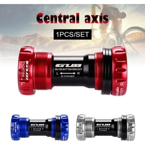 24MM68/73M Bicycle Bearing Bottom Bracket GUB C-68 Aluminum Alloy Bearing Bicycle Shaft Bracket Bicycle Hollow Thread
