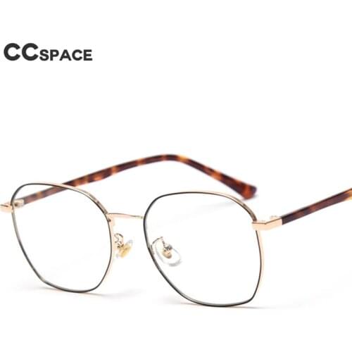 49807 Retro Anti Blue Optical Metal Glasses Acetate Legs Men And Women Fashion Computer Glasses
