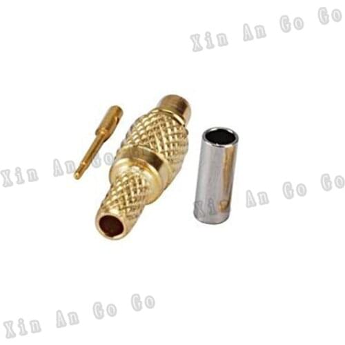 5 pcs RF MMCX adapter with MMCX male straight crimping connector with RG316 RG174 cable Free shipping