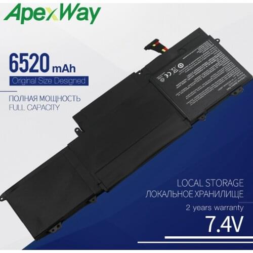 ApexWay 7.4v 6520mah C23-UX32laptop battery for asus vivobook u38n U38N-C4004H zenbook ux32 ux32vd ux32la