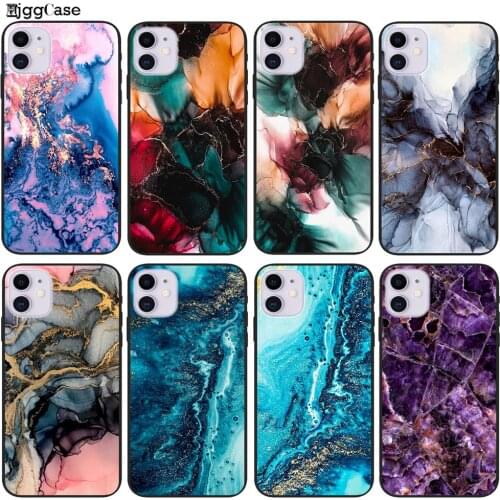 Dark Blue Sea Full Body Ocean Marble Phone Case for iPhone 11 Pro XS MAX X XR 6 6s 7 8 Plus SE 2020 TPU Soft Silicone Back Cover