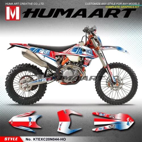 HUMAART Dirt Bike Décor Stickers Graphics for EXC EXC-F XC-W XCF-W 150 300 500 SX SXF XC-F 125 250 350 450 2019 to 2021