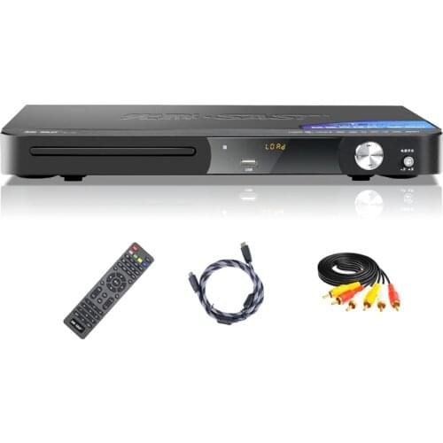KYYSLB 360*210*33mm SA-198 Home DVD Player 10W EVD Player Coaxial Connection 5.1 Channel Cd HD VCD Player MP4 Full Decoding