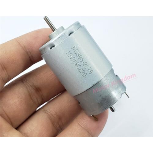 395-2275 DC 12V Large Torque Double shaft electric motor Micro 27.5mm 395 Motor for Ship model car model tank model
