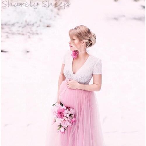 Maternity Photo Shoot Lace Bodysuit Pregnancy Photography Mermaid Dress Clothes Pregnant Women Shooting Baby Shower Costume