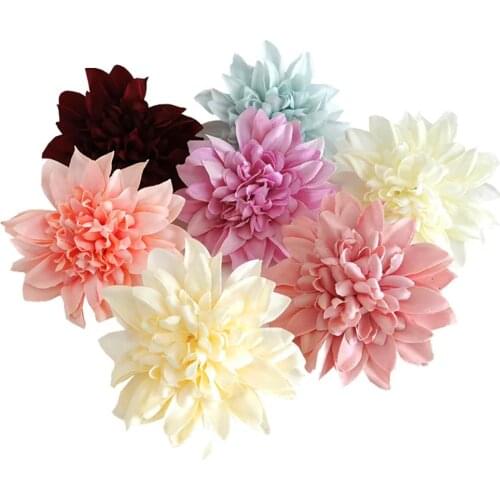 Artificial Gerbera Flower Head Wedding Flower Road Wall Docoration DIY Hats Garland Flower Accessories Wedding Home Decoration