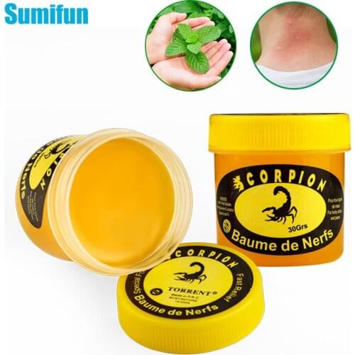 30g Scorpion Cream Mint Cool Oil Repellent Mosquito Cream Prevent Insect Bites Treatment Dizziness Relieve Refreshing Ointment