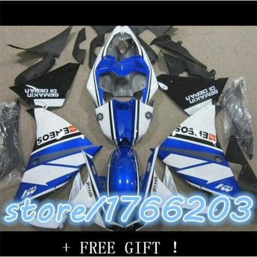 Hot sales YZF R1 YZF R1, 2000-2001-00-01 YZF1000 movement fairing kit white blue black bicycle