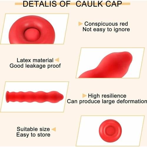 Sealer Caulking Cap Sealing Tool Tube Versatility 20 Pcs Multiple Purposes
