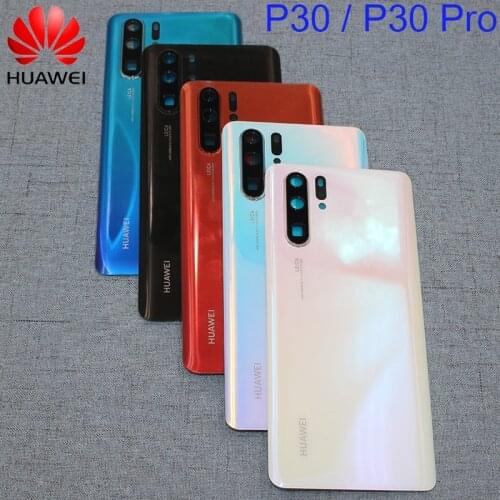 NEW Original Huawei P30 Pro Hard Back Battery Cover Rear Glass Door Housing Replacement Case For p30 pro With Camera Lens&Logo