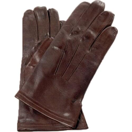 Gloves pure leather official Italian Army brown or black portaguanti