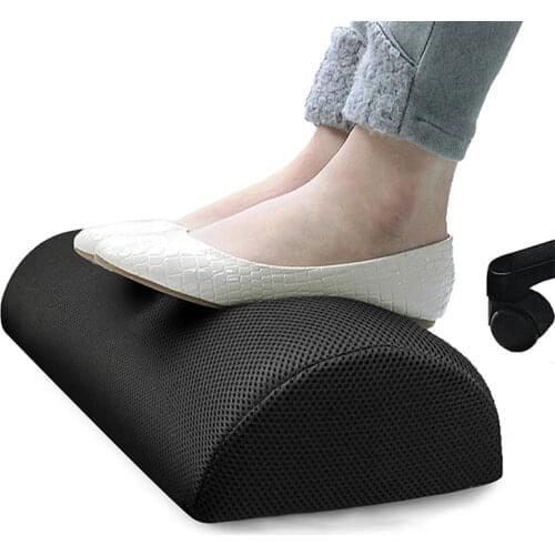 Semicircle Foot Rest Pad Slow Rebound Leg Pad Office Ottoman Pregnant Woman Side Sleeping Knee Pillow Footrest Massage Support