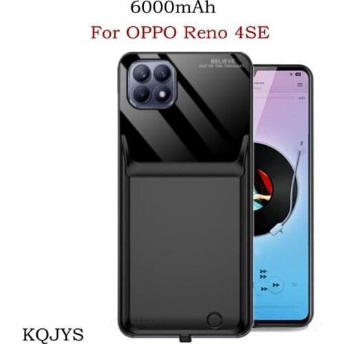 6000mah Portable Power Bank Case For OPPO Reno 4 se Battery Case Battery Charger Case For OPPO Reno 4 se PowerBank Charging Case