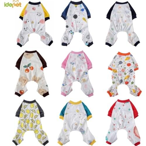 Pink Pet Dog Clothes Cat Jumpsuit Dog Pajamas Four legs Warm Pet Sleepwear Outfit For Small Dogs Coat Pet Hoodies Cat Costume 35