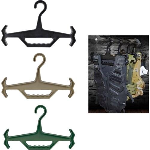 Tactical Heavy Duty Hanger Utility Non-slip Coat Vest Hangers Durable Paintball Airsoft Gear Hangers Outdoor Hunting Accessories