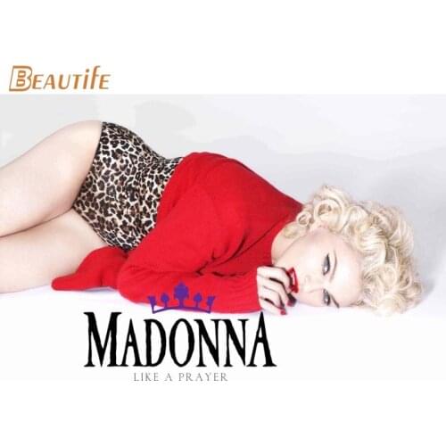 Custom Madonna Cloth Silk Fabric poster Home Decoration Wall Art New Cloth Silk Fabric wall poster print