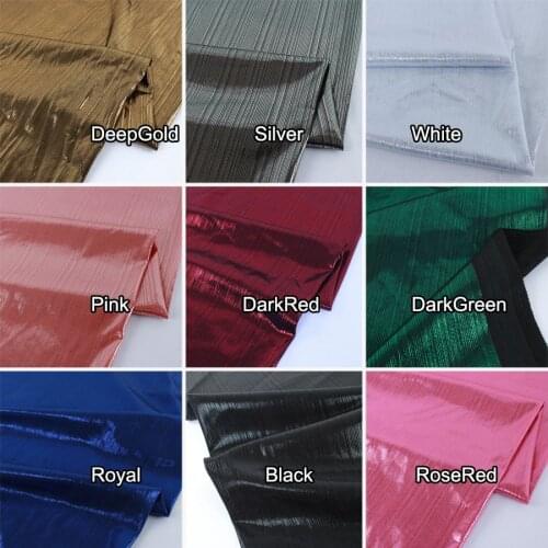 Stripes Bronzing Spandex Fabric Material Stretchy Fabric for DIY Stage Cosplay Costume Dress 150cm Wide Sold By YARD